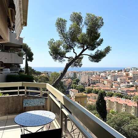 Nice, Grand Studio - Piscine - Terrasse Vue Mer Appartement Buitenkant foto
