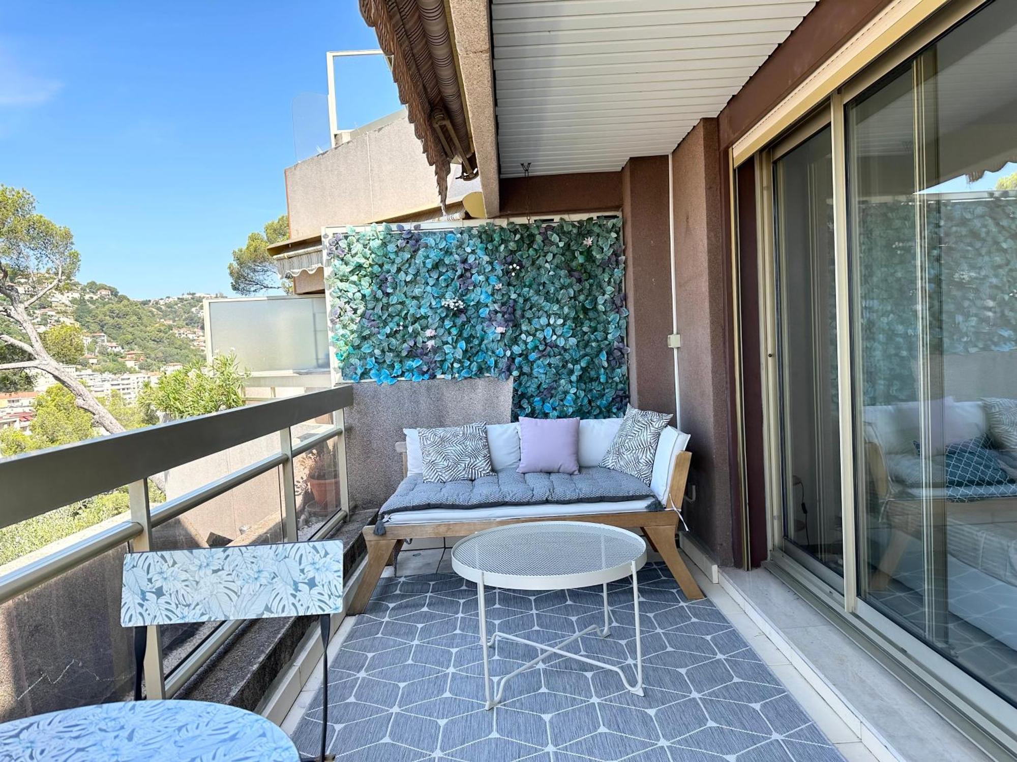 Nice, Grand Studio - Piscine - Terrasse Vue Mer Appartement Buitenkant foto